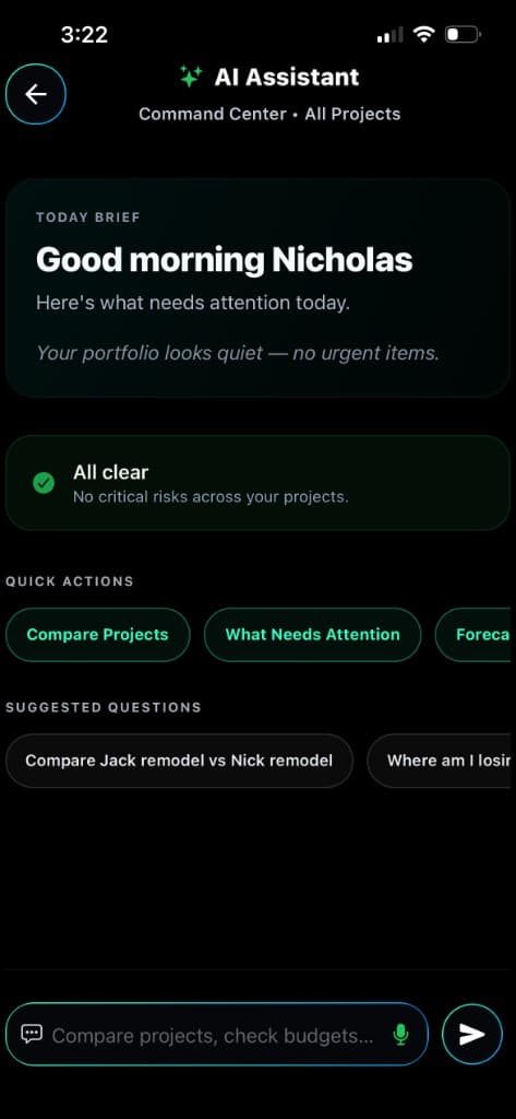 AI Project Manager screenshot