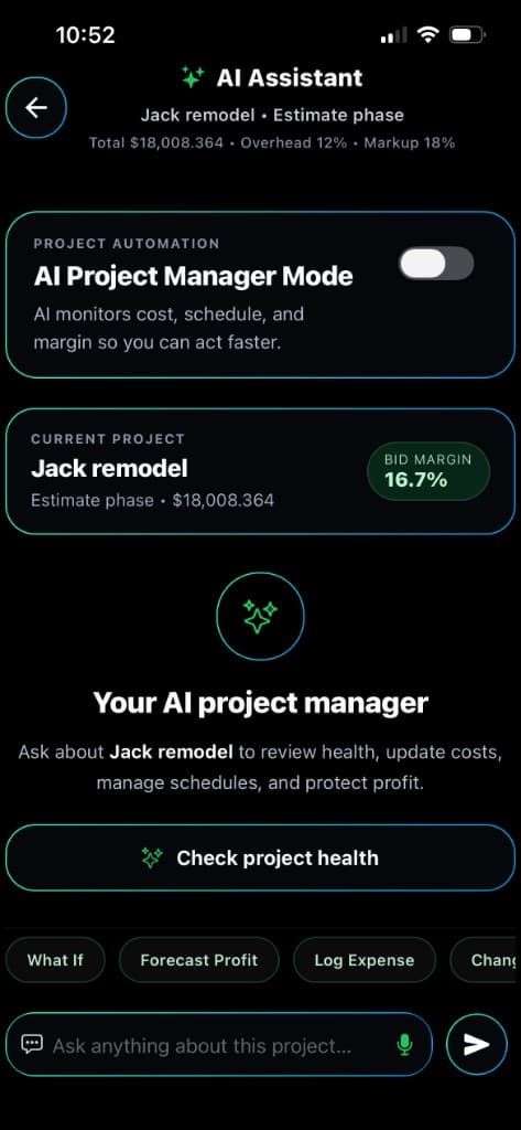 AI Project Manager screenshot